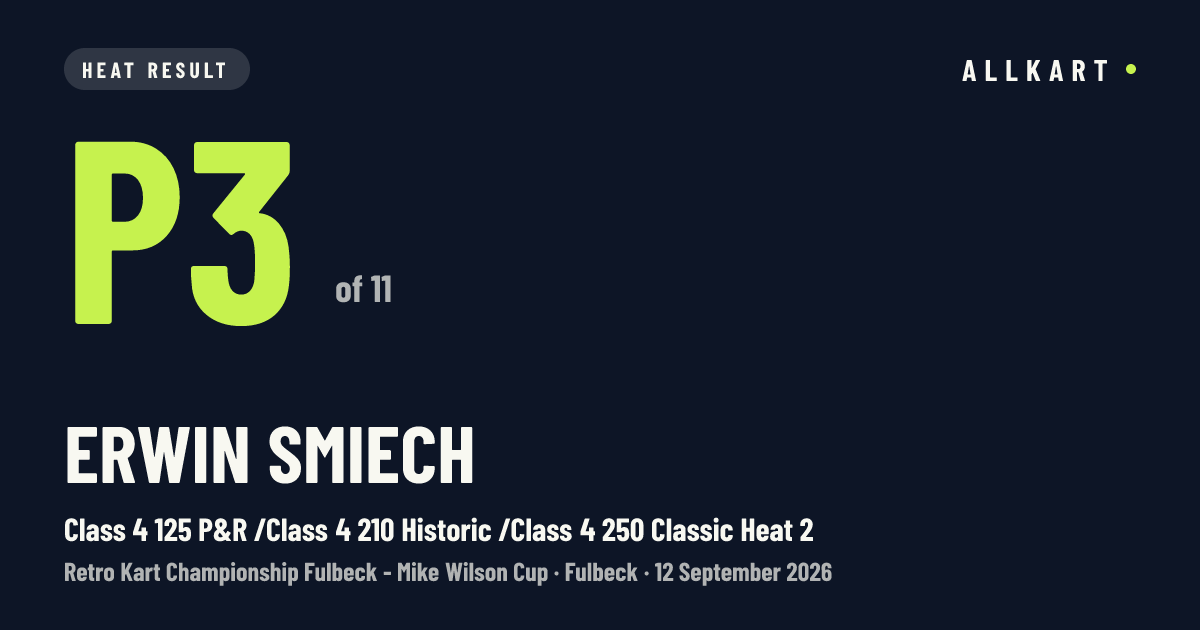 Erwin Smiech: P3 of 11 in Class 4 125 P&R /Class 4 210 Historic /Class 4 250 Classic Heat 2 at Fulbeck