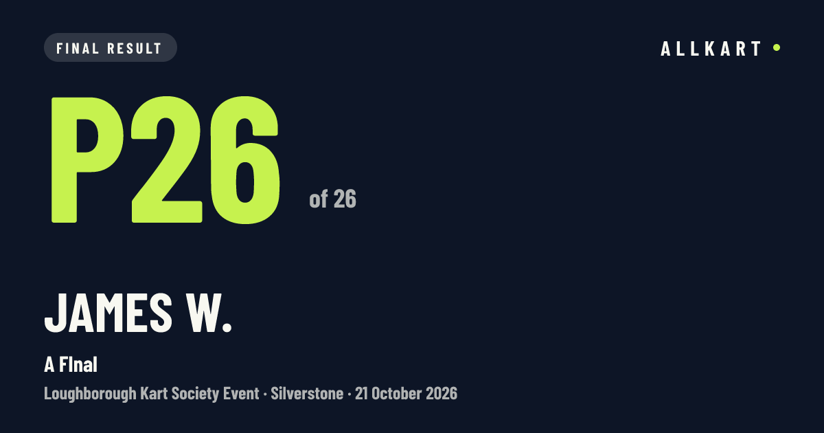 James W.: P26 of 26 in A FInal at Silverstone