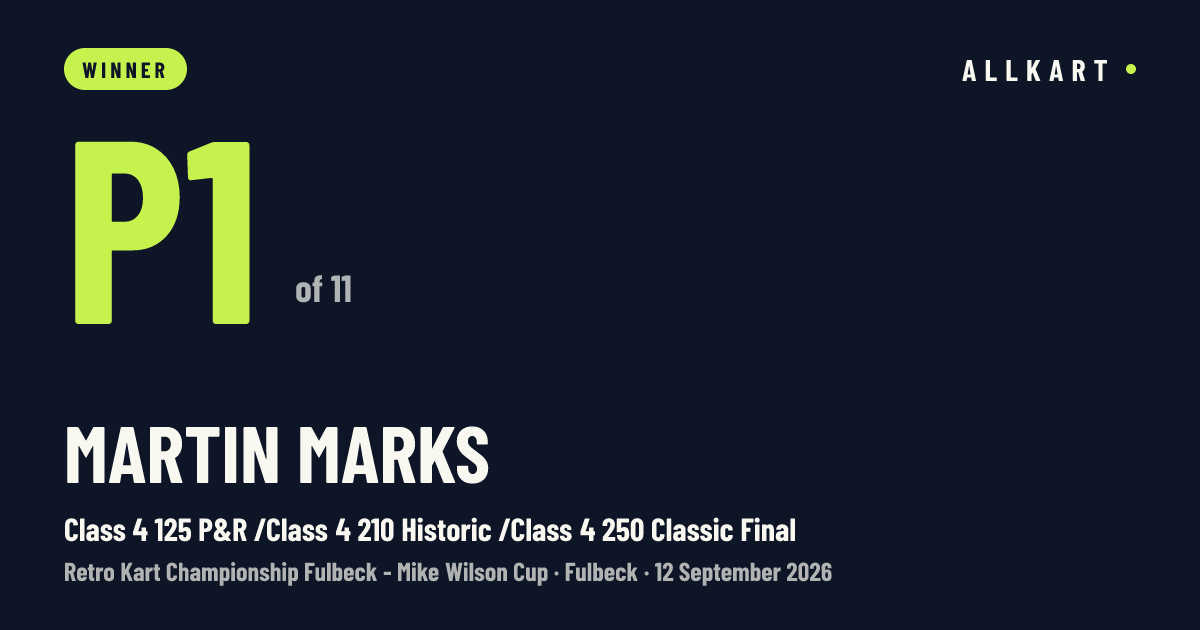 Martin Marks: P1 of 11 in Class 4 125 P&R /Class 4 210 Historic /Class 4 250 Classic Final at Fulbeck