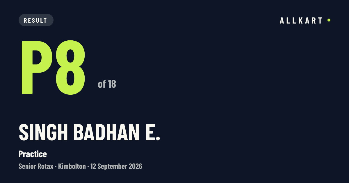 Singh Badhan E.: P8 of 18 in Practice at Kimbolton